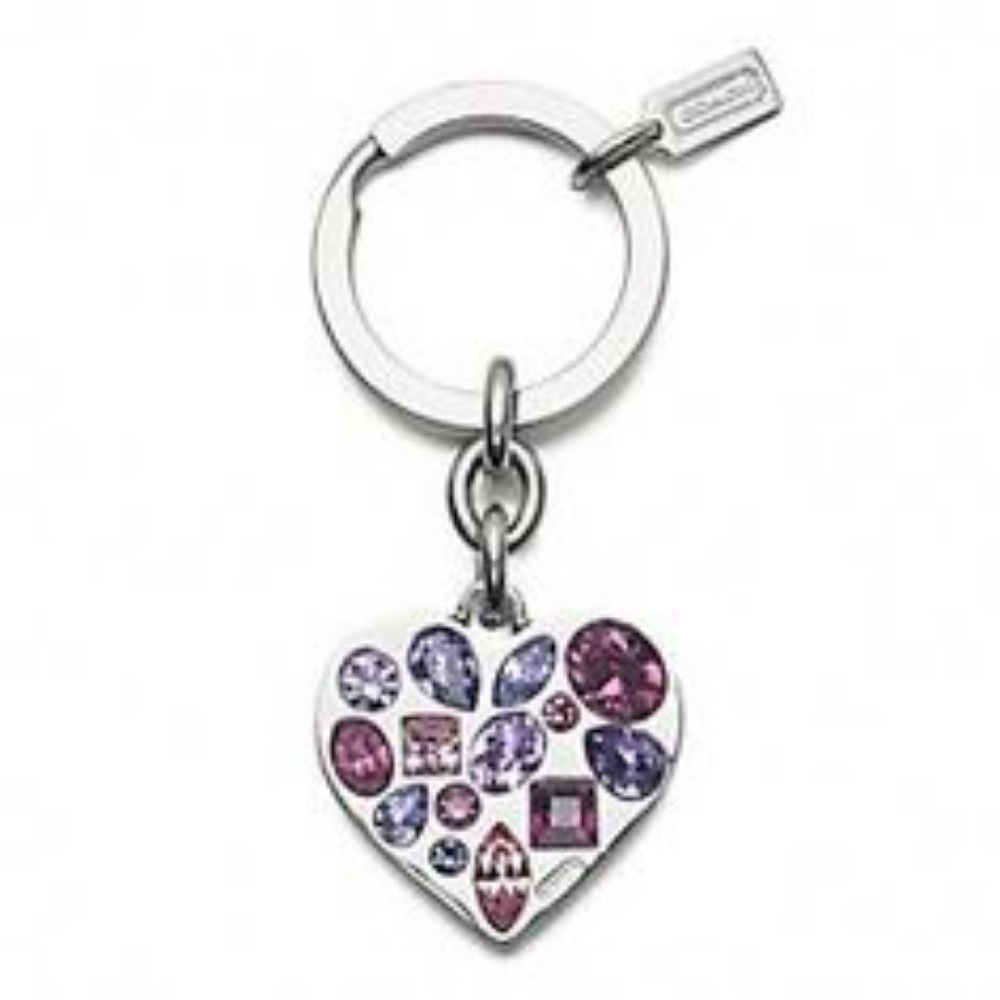 COACH Jeweled Heart Charm